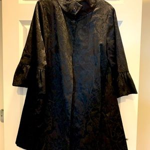 Spiegel A-line Brocade Cocktail Evening Party Coat M L
